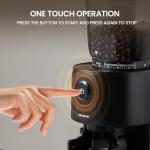 HSXJDAKI Coffee Grinder, Electric Burr Coffee Grinder with Conical Burr, Coffee Bean Grinder Electric with 38 Grind Settings for Espresso & French Press, Black