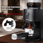 HSXJDAKI Coffee Grinder, Electric Burr Coffee Grinder with Conical Burr, Coffee Bean Grinder Electric with 38 Grind Settings for Espresso & French Press, Black