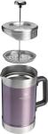 STANLEY Classic Stay-Hot French Press Coffee Maker 48 oz | 5 Minute Brew, 4 Hours Hot | Mesh Filter for Coffee Grounds | Insulated Stainless Steel French Press | BPA-Free | Wisteria Shine