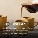 Peet's French Roast Dark Whole Bean Coffee 18oz