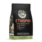 Bones Coffee Company Ethiopia Single-Origin Coffee Beans, Whole Bean Coffee Light Roast Gifts Low Acid Gourmet Citrus, Floral, Berries Notes (12 oz)