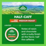 Green Mountain Coffee Roasters Half Caff, Single-Serve Keurig K-Cup Pods, Medium Roast Coffee Pods, 32 Count