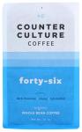 COUNTER CULTURE COFFEE dark roast Whole Bean Organic Number 46 12Ozcoffee, 12 OZ