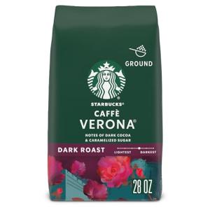 Starbucks Ground Coffee, Dark Roast Coffee, Caffè Verona, 100% Arabica, 1 bag (28 oz)