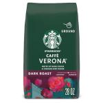 Starbucks Ground Coffee, Dark Roast Coffee, Caffè Verona, 100% Arabica, 1 bag (28 oz)