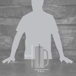 ESPRO P7 Brushed Stainless Steel French Press 304 – Patented Double Walled Micro-Filter Insulated French Press Coffee Maker, Grit-Free Brew - Heat Resistant BPA Free (18oz)