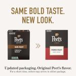 Peet's Coffee, Dark Roast Keurig K-Cup Pods - French Roast 32 Count (1 Box of 32 K-Cup Pods)