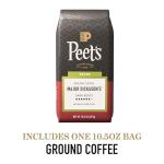 Peet's Coffee, Dark Roast Ground Coffee - Decaf Major Dickason's Blend 10.5 Ounce Bag