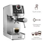 wirsh Espresso Machine,20 Bar Espresso Maker with Commercial Steamer for Latte and Cappuccino, Expresso Coffee Machine with 42 oz Removable Water Tank,Stainless Steel (Home Barista)
