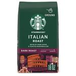 Starbucks Ground Coffee, Dark Roast Coffee, Italian Roast, 100% Arabica, 1 bag (18 oz)