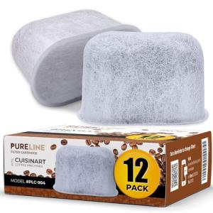 Cuisinart® Coffee Filter Replacement - 12 Pack Cuisinart® Coffee Maker Water Filter by Pureline - Charcoal Water Filter - for all Cuisinart Coffee Machines