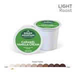 Green Mountain Coffee Roasters Caramel Vanilla Cream Coffee, Keurig Single-Serve K-Cup pods, Light Roast, 96 Count