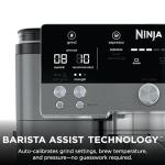 Ninja Luxe Cafe Premier Series, Espresso Machine, Drip Coffee, Rapid Cold Brew, Integrated Grinder, Hands-Free Frother, with Knock Box, Water Filter, Cleaning Tablets, Descaler, ES601GM