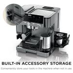 Ninja Luxe Cafe Premier Series, Espresso Machine, Drip Coffee, Rapid Cold Brew, Integrated Grinder, Hands-Free Frother, with Knock Box, Water Filter, Cleaning Tablets, Descaler, ES601GM