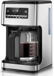 Kismile Coffee Maker, 14-Cup Programmable Drip Coffee Makers Machines with Timer, Keep Hot Plate & Reusable Filter, Self-Cleaning, Auto Pause, Stainless Steel