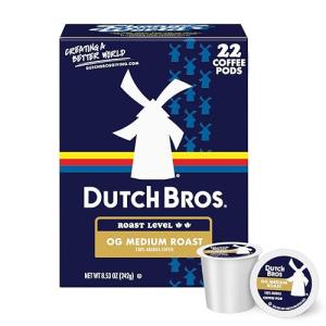 Dutch Bros® OG Medium Roast, 22 Count, Medium Roast, Single Serve Coffee Pods for Keurig K-Cup Brewers