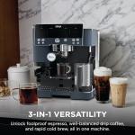 Ninja Luxe Café Premier 3-in-1 Espresso Machine, Drip Coffee, & Rapid Cold Brew | Built-in Coffee Grinder, Hands-Free Milk Frother, Assisted Tamper for Cappuccinos & Lattes | Cyberspace | ES601CY