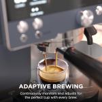 Ninja Luxe Café Premier 3-in-1 Espresso Machine, Drip Coffee, & Rapid Cold Brew | Built-in Coffee Grinder, Hands-Free Milk Frother, Assisted Tamper for Cappuccinos & Lattes | Cyberspace | ES601CY