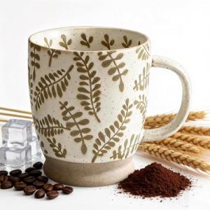 hujgeis 18 Oz Coffee Mug - Ceramic Coffee Mug With Comfortable Handl,Rustic Handmade Ceramic Coffee Cup for Latte,Cocoa, Tea, Milk,milkshake,Microwave & Dishwasher Safe