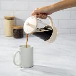 Primula French Press Coffee Maker, Heat Resistant Borosilicate Glass with Stainless Steel Filters, 8 Cup, 34 oz, Cream