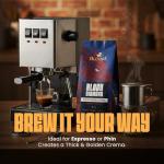 Blu Ore Black Diamond Robusta Specialty Coffee Beans - Single Origin, Bold Aromatic Espresso Beans with Hints of Walnut, Peanut, Caramel, Brown Sugar - Medium Dark Roast Coffee