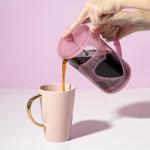 Paris Hilton 8-Cup French Press Coffee Maker, Durable Borosilicate Glass with Stainless Steel Filter, Heat-Resistant Design for Daily Use, 34-Ounce, Pink