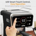 SUNVIVI 20 Bar Espresso Machine for Home and Office, 3-in-1 Iced Coffee Maker with Milk Frother, Espresso Shot & Iced Coffee, LED Touchscreen, 52OZ Removable Water Tank, Professional Coffee Brewing