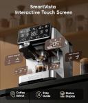ecozy 4-in-1 Espresso Machine and Coffee Maker Combo with Milk Frother, All in One with Cold Brew & Over Ice, Interactive Touch Screen, Brezzano Elite Series for Cappuccinos, Lattes, Americanos