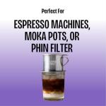 Every Half Coffee Roasters - 100% Fine Robusta Vietnam - Whole Bean Coffee Dark Roast - Low Acid, Fresh Roasted, Single Origin 12 Oz