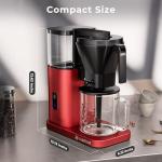 Kismile 8 Cup Drip Coffee Maker, SCA Certified Hot & Cold Brew Pour Over Coffee Machine, Fast Heating to 197–205℉, 40 Min Keep Warm, Adjustable Flow Control, Easy to Clean