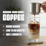 Blu Ore Black Obsidian Robusta Coffee Beans – Single Origin Vietnamese Whole Bean Coffee, Bold Strong Espresso Beans with Chocolate & Cacao Notes, High Caffeine, Medium Dark Roast