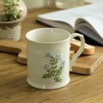 DELIGHTS GALORE Artistic Lavender pattern Ceramic Coffee Mug - 16oz, Hand-Painted, Microwave heating and dishwasher cleaning available, Ideal for Daily Brews