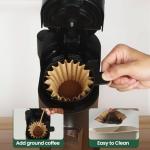 Disposable Coffee Filters for Ninja PB051 PB041 Pods and Grounds Single Serve Coffee Maker, 150PCS Coffee Paper Filter for Ninja Coffee Maker, Unbleached