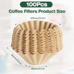 Disposable Coffee Filters for Ninja PB051 PB041 Pods and Grounds Single Serve Coffee Maker, 150PCS Coffee Paper Filter for Ninja Coffee Maker, Unbleached