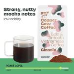 Copper Cow Premium Vietnamese Ground Coffee, 10 OZ | Classic Black Coffee | Dark Roast Made from Robusta Beans | 100% Vietnamese Coffee, Smooth, Bold Robusta, No Artificial Flavors