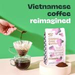 Copper Cow Premium Vietnamese Ground Coffee, 10 OZ | Classic Black Coffee | Dark Roast Made from Robusta Beans | 100% Vietnamese Coffee, Smooth, Bold Robusta, No Artificial Flavors