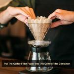 Outus 1-4 Cup Disposable Coffee Filters 100 Count Filter Replacement Natural Brown Unbleached Basket Style for Home Office Use Pour Over and Drip Coffee Maker