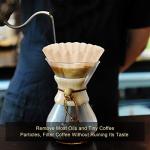 Outus 1-4 Cup Disposable Coffee Filters 100 Count Filter Replacement Natural Brown Unbleached Basket Style for Home Office Use Pour Over and Drip Coffee Maker