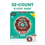 The Original Donut Shop Dark, Keurig Single Serve K-Cup Pods, Dark Roast Coffee Pods, 32 Count