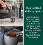 Café Specialty Drip Coffee Maker, 10-Cup Glass Carafe, WiFi Connected Smart Voice-to-Brew, Includes Reusable Filter Basket & Grounds Scooper, Barista-Quality Brew, SCA Certified, Matte Black