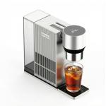 Brezi Cold Brew Coffee Maker, Fresh Cold Brew in Minutes, Low-Acid Smooth Flavor, Premium Aluminum Design,1L Capacity, Easy Use,coffee machine,Automatic Precision Brewing for Home & Office (silver)