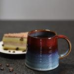 wewlink Large Ceramic Coffee Mug, Pottery Mug,Tea Cup for Office and Home,Handmade Pottery Coffee Mugs,16.5 Oz,Dishwasher and Microwave Safe,kiln altered glaze craft (Red)