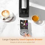 CHULUX Upgrade Bafè-Pro Espresso Machine for Nes Original Pods, 20Bar Rapid Extraction Home Espresso Coffee Maker for Espresso & Lungo, Black