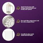 Mr. Coffee Retro Brew French Press Coffee Maker, 31-Ounce Glass Carafe with High Heat Resistant Durable Borasilicate Glass & Cream Frame and Plunger, Includes Coffee Scoop