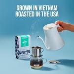 Nguyen Coffee Supply - Moxy Arabica: Medium Roast Premium Whole Coffee Beans, Vietnamese Single Origin, Direct Trade, Roasted in Brooklyn [12 oz Bag]