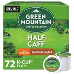 Green Mountain Coffee Roasters Half Caff Keurig Single-Serve K-Cup pods, Medium Roast Coffee, 72 Count