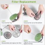 Secura 50oz French Press Coffee Maker – 304 Stainless Steel, Insulated Coffee Press with Extra Filter, Green