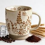 hujgeis 18 Oz Coffee Mug - Ceramic Coffee Mug With Comfortable Handl,Rustic Handmade Ceramic Coffee Cup for Latte,Cocoa, Tea, Milk,milkshake,Microwave & Dishwasher Safe