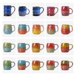 XIYUANJI Rustic Red Ceramic Coffee Mug 15oz – Handcrafted Unique Gift for Coffee Lovers, Comfortable Large Handle, Dishwasher Safe