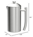 Frieling Double-Walled Stainless Steel French Press 17oz